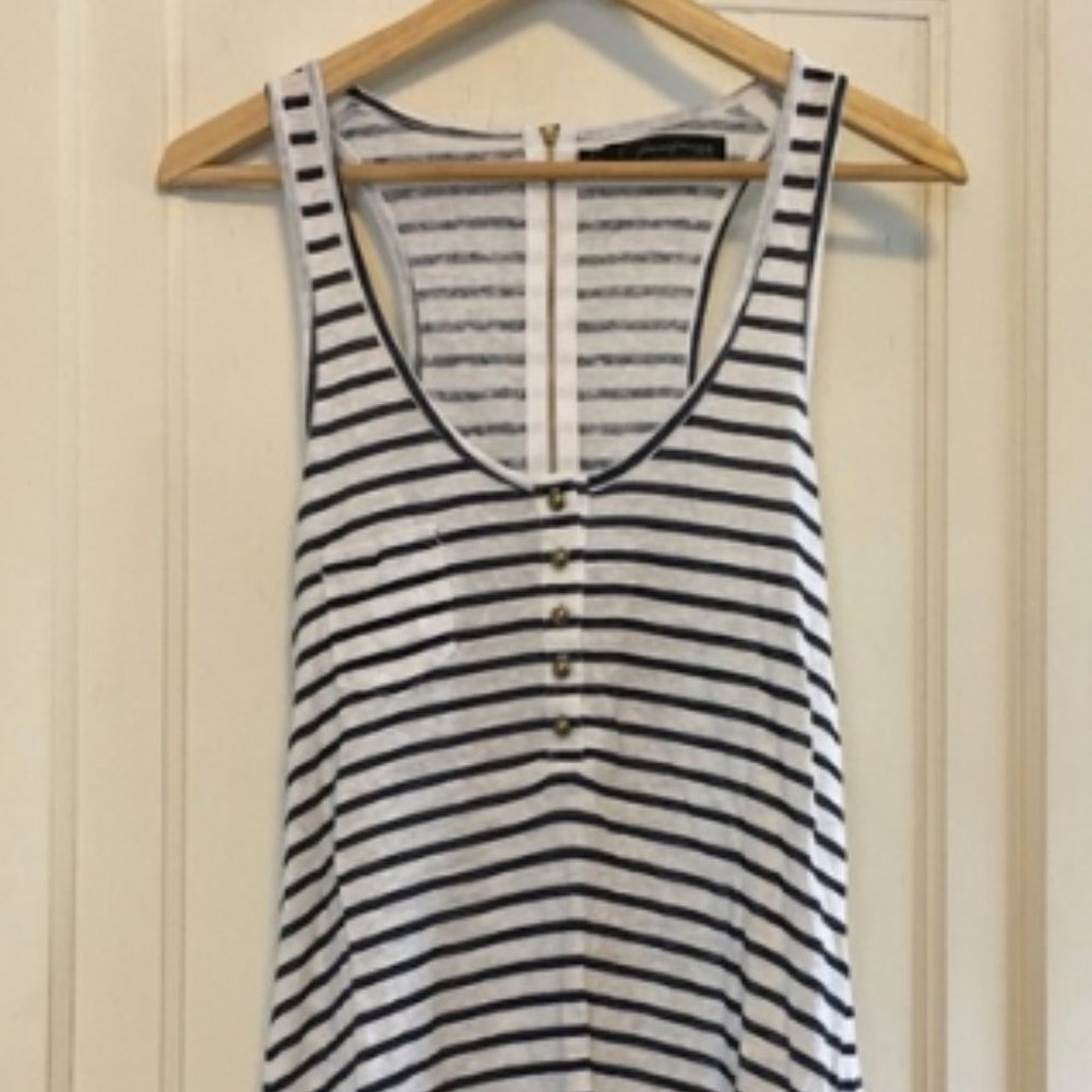 Patterson J. Kincaid Striped Linen Tank Top